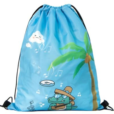 Zeayebsr Rucksack mit Kordelzug für Kinder,schwimmtasche kinder,turnbeutel wasserdicht – Sport Turnbeutel Wasserdicht Strand Schwimmen Schule Reisen Sackpack,turnbeutel blau,sportbeutel mit kordelzug