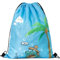 Zeayebsr Rucksack mit Kordelzug für Kinder，schwimmtasche kinder，turnbeutel wasserdicht – Sport Turnbeutel Wasserdicht Strand Schwimmen Schule Reisen Sackpack，turnbeutel blau，sportbeutel mit kordelzug
