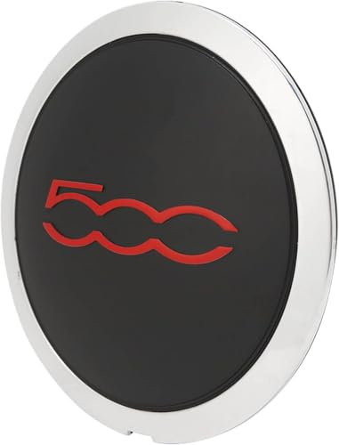 YJDWWJTB 4 Stück Auto Radnabenabdeckung für FIAT 500 2012‑2022 56mm,Radnabenkappen Felgendeckel Felgenkappen Nabenkappen Auto Accessories