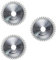 DEFIYEAR 3 Pieces 115mm Circular Saw Blades, 4.5 Angle Grinder Wood Cutting Discs - 40 Teeth for Woodworking Cutting Disc Wood Plastic Circular Saw Blade