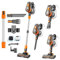 TC-JUNESUN - Aspiradora con cable de 550 W para el hogar, aspiradora de doble motor de succión para madera dura y alfombras, aspiradora de pelo de perro con cable de 20 pies