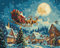 IDEYKA Malen nach Zahlen - Ein Weihnachtsmärchen ©art_selena_ua 40х50cm mit Holzrahmen
