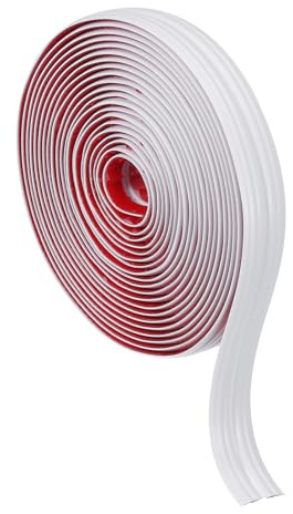 PATIKIL Wandeckenschutz 0,8 Zoll x 10 Fuß, selbstklebender Wandeckenschutz, Kantenschutz, flexible Innen- und Außeneckleiste für Deckenarbeitsplatten, weiß