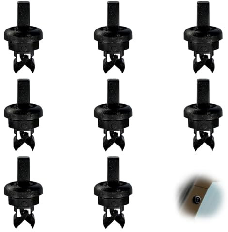 MOLZINY 8 Stück Heckklappen-Befestigungsclips Schwarz Kofferraum-Hutablage-Clips Heckklappen-Clip 7705099001 Auto Heckklappen Clip Kompatibel mit Renault Clio/Megane Qashqai Scenic Nissan