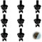 MOLZINY 8 Piezas Clip bandeja maletero Clips de Estante para Maletero Trasero Maletero Trasero Bracket Clips de Sujeción Clips para estantes maletero coche 79916JD00A 7705099001 8200675047