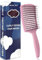 Qufiiry Haarbürste Ohne Ziepen, Profi Entwirrungsbürste mit Griff, Haarbürste Zum Entwirren, Halbdurchbrochenes Design für alle Haartypen und Frisuren, Curl Hair Brush mit Haarpflege-Funktion (Rosa)