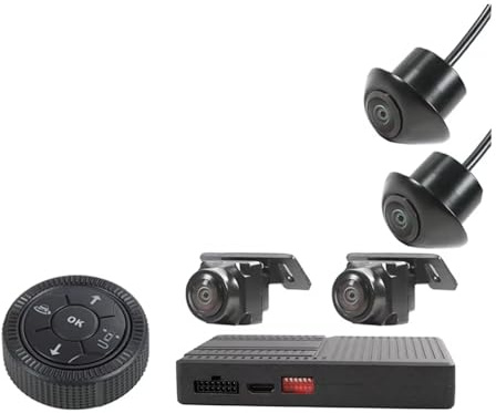 La Cámara 3D 360 para Coche Grabadora Vío DVR 1080P con Cámara Visión Periférica Inteligente AI para Camioneta Cámara Marcha Atrás Coche(Only 360)