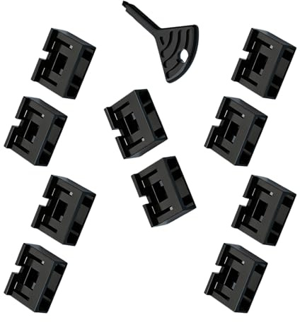 Hangsu 10 x USB-Zugangsschlösser aus PP-Materialien zum Schutz vor unerwünschten Geräteverbindungen, Datenschutz auf elektronischen Geräten