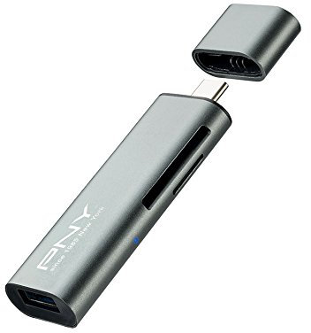 PNY R-TC-UA-3N1E01-RB Speicherkarten-Lesegerät, USB-Adapter