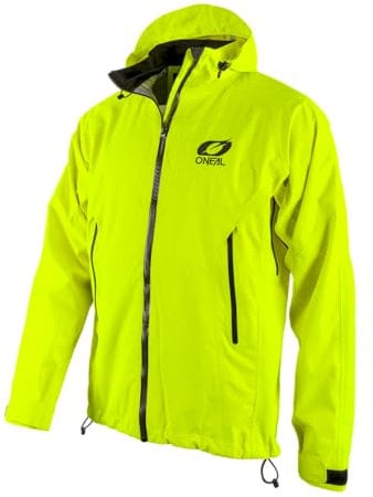 O'NEAL | Mountainbike-Jacke | MTB Mountainbike DH Downhill FR Freeride | Wasserdicht, Unterarmbelüftung, Soft-Touch-Material | Tsunami Rain Jacket | Erwachsene | Neon-Gelb | Größe L
