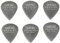 Ernie Ball 1,5 mm Mini Prodigy Plektren, 6er-Pack, Schwarz