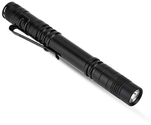 Pocket Torch,2pcs LED Pen Light Penlight 1200 Lumens, High Lumen Ultra Bright Mini Pocket Pen Light Torch Flashlight with Clip for Medical Doctor Nurse Students Powered by 2 x AAA Battery 3 Mode