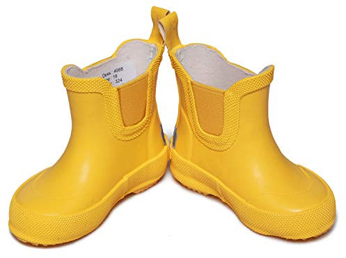 CeLaVi Basic Wellies Short, Barca da Pioggia Unisex-Bambini, Giallo, 22 EU