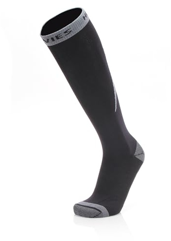 Howies Hockey - Thin Fit Skate Socks - X-Large (Men's 13-15) - Lightweight, Moisture-Wicking Performance Sock - 360° Stretch & Y-Seam Fit - Premium Ice Skating, Skiing, Snowboarding Socks