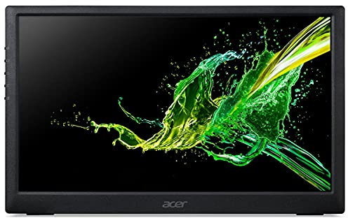 Acer PM161Q bu Portable Monitor 15.6 Full HD (1920 x 1080) (USB Type-C for Video/Power & Micro USB for Supplemental Power),Black