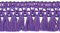 1m Fransenborte 32mm Meterware 26 Farben Quastenborte Zierborte Farbwahl, Farbe:lila