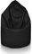 Ecopuf - Sako Pouf Sessel Outdoor - Sitzsack Kinderzimmer - Robuster Stoffsack - Entspannungssessel - Wohnungseinrichtung - Sessel Größe XL - 85x135cm, Schwarz Nc14