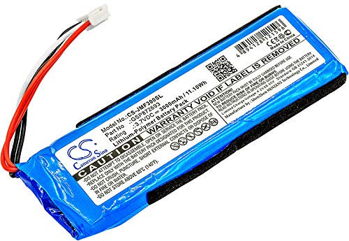 TECHTEK battery replaces GSP872693, for P763098 03 compatible with [JBL] Flip 3, JBLFLIP3GRAY FBA