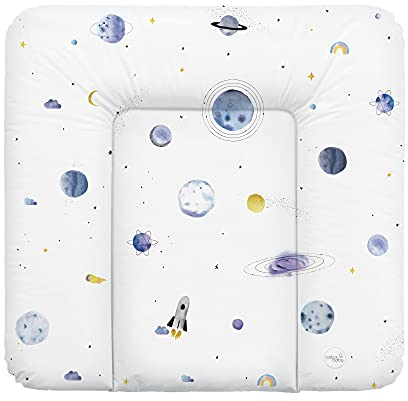 Ceba Baby® Wickelauflage 75x72 cm – Weiche Wickeltischauflage für Jungen & Mädchen – Wasserdicht & Abwaschbar – OEKO-TEX® 100 – Made in EU - Universum