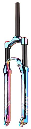 Federgabel,Luftdruck-Stoßdämpfergabel Bunte Vakuumbeschichtung Mountainbike Gabeln Fahrrad Trekking Gabel (Size : 29in)
