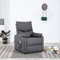 Tidyard Massagesessel mit Wärmefunktion, Massagesessel Elektrisch, Fernsehsessel Relaxsessel Ruhesessel Polstersessel Liegesessel Lounge Stoff Dunkelgrau