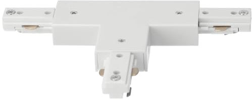 EDO Adapter T für Schiene System MEVA PRO T Connector White Beleuchtungssystem Schienenbeleuchtung Schienensystem Stromschienen-Verbinder T-Form Weiß
