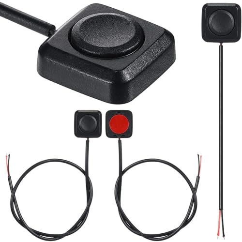 Tsudoku Interruptor MomentáNeo de 4 Piezas, BotóN Pulsador MomentáNeo, Interruptor de Encendido y Apagado, Miniinterruptor de BotóN de Montaje en Superficie de 12V 24V