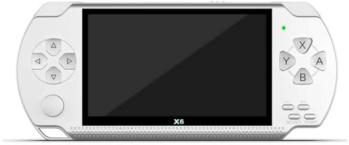 64 Bit Handheld Game Console, Hand Held Game Consoles Built in 10000 HD Video Game,10 Emulators and Camera Function, 4.3-inch Screen Console Support TV Output Video Music eBook