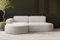 Kaiser Möbel, Ecksofa, Schlafsofa, Sofa Modena Studio Parma, Modern Design Couch, Polsterecke, Freistehend Sofa Wohnzimmer, Stoff Verita Beige Links