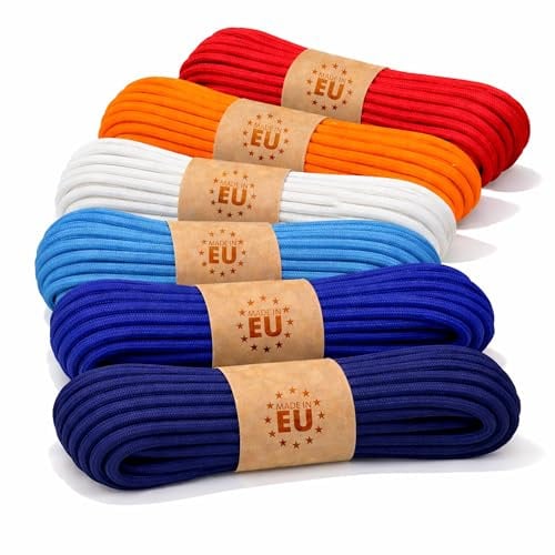 EdcX Paracord 550 Typ III 4 mm – 7 Kern-Strängen, 100% Nylon, reißfest bis 250 kg – 35+ Farben (10/15/30/50/100/300 m) – Survival-Seil, Fallschirmschnur, Zeltleine | Made in EU