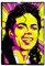 KUSTOM ART Wandbild Serie Sänger Promis Michael Jackson Druck auf Holz 25 x 18 cm.