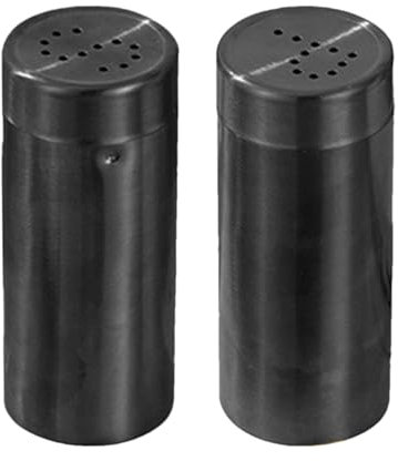 Dtaigou Saleros de acero inoxidable, Coctelera de condimentos para barbacoa - 2 pimenteros pequeños - Gadget de cocina de acero inoxidable 304, pequeño pimentero para restaurante, contiene sal,