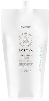 Kemon - Actyva Disciplina Mask, pflegende und glättende Maske für krauses Haar, mit Hyaluronsäure und Mandelöl - 500 ml