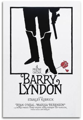 HCLHB Filmposter Barry Lyndon 70er Jahre, dekoratives Gemälde, Leinwand, Wandposter und Kunstdruck, moderne Familienschlafzimmer-Dekoration, Poster, 50 x 75 cm