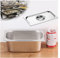 NJDQFA Rechteckig Buffet Speisenwärmer,Thermobehälter Für Speiseeis,Edelstahl Meal Prep Boxen Gastronormbehälter,1/4（26.5 * 16.5）,10cm0.8side