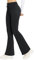 baleaf Damen Thermo Yogahose High Waist Flared Leggings Winter Fleece gefütterte Thermohose Drawstring Thermal Leggings Bootcut Bell Bottom Warm Jogginghose mit Taschen Schwarz XS