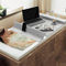 Orifesio Badewannenabdeckung, 170 x 75 cm Badewannen Abdeckung, Faltbare Badewanne Abdeckung, Staubdicht PVC Badewannenbretter, Dämmplatte Badewannenabdeckungen für Haus Badezimmer SPA Weiß