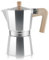 Sivaphe Espresso Kaffeemaschine 9Tassen/450ml Aluminium Moka Kanne,Coffee Maker Moka Pot für Herdplatte, Gas & Elektroherd geeignet, hitzebeständiger Griff,Silber