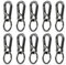 10 Piezas Llaveros con Mosquetón,Llaveros de Metal Mosquetón,Mosquetón para Llavero,Mosquetón del Llavero de Langosta para Colgar Llaves Manualidades,mosquetón pequeño de Metal