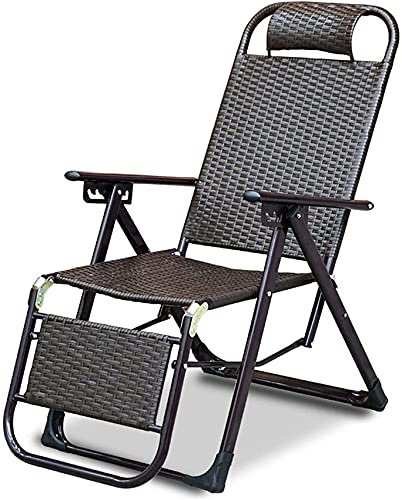 Liegestuhl, Schwerelosigkeits-Liegestuhl für den Außenbereich, Terrassen-Korb-Rattan-Sonnenliege, Klappbarer Gartenstuhl für den Außenbereich, Pool, Strand, Camping, Rasenstuhl für den Innenbereich,