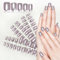72Pcs Matte Nail Tips Metallic Mirror Effect Short Fake Nails Purple Full Cover Press on False Nail Acrylic Gel Nails
