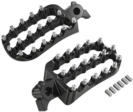 Cale Pied Moto Repose-Pieds De Moto Repose-Pieds À Pédale pour Tenere 700 pour T700 pour XTZ700/pour Édition Rallye 2019-2024 Repose Pieds Moto(Noir)