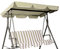 Ersatz-Schaukelstuhl, wasserdicht, 600D-Oxford-Stoff, für Gartenschaukel, 3-Sitzer, Beige, 190 x 132 x 15 cm