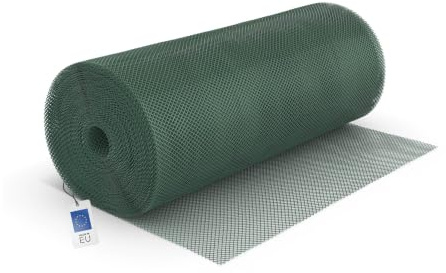 blizz-z Maulwurfsperre HDPE B: 1m x L: 50m (480g/m²) - grün - 1 Rolle | Maschenweite 13 x 13 mm - Maulwurfschutz Maulwurfgitter Kunststoffgitter - UV-stabil, verrottungsfest - Made in EU