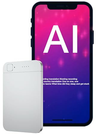 Nota AI Voice Recorder Registratore Registratore Registratore, Ai Note Prendendo Device, Supporto 121 Lingue, App/Controllo Web e Riepilogo Registratore Audio per Lezioni, Riunioni, Chiamate
