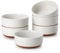 MALACASA TARA Müslischalen 6er Set, 700 ml Bowl Schüssel, Steingut Müsli Schüssel Set, Dessertschalen, Suppenschalen, Müslischüsseln, Schalen Set in Weiß, Spülmaschinen- & Mikrowellenfest