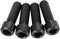 CFTGIW 4pcs M6x18mm Mountain Bike Disc Brake Caliper Fixing Screw Rustproof Alloy Bike Disc Brake Screw Black Set Is Made of Caliper Fixing (Black)
