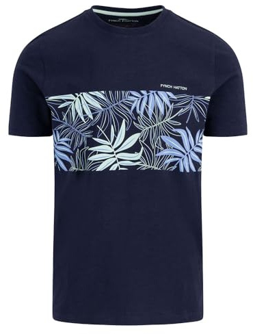 FYNCH-HATTON Slub Artwork Short Sleeve T-Shirt L