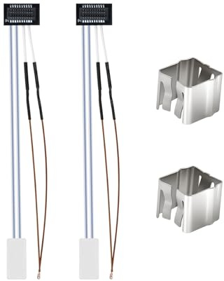 2 Pack Keramik-Heizung & Thermistor Kits für Bambu Lab P1P/P1S, 24V 48W Keramik-Heizung Hochtemperatur-Thermistor mit Befestigungsclip P1 Serie 3D-Drucker Zubehörteile