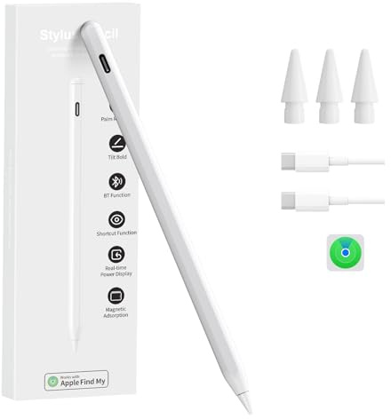 [2026]Findmy iPad Pencil Compatible With Apple iPad 2018-2025,With Fast Charge(USB-C Charging) and Extra-Long Battery Life, for Apple iPad A16/10/9/8 & Air 13/11 & Pro 12.9/13/11 & Mini 7/6/5.